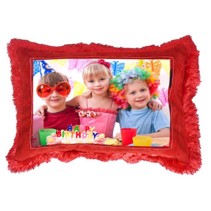 Red Furr Rectangle 12x18 - Image 1